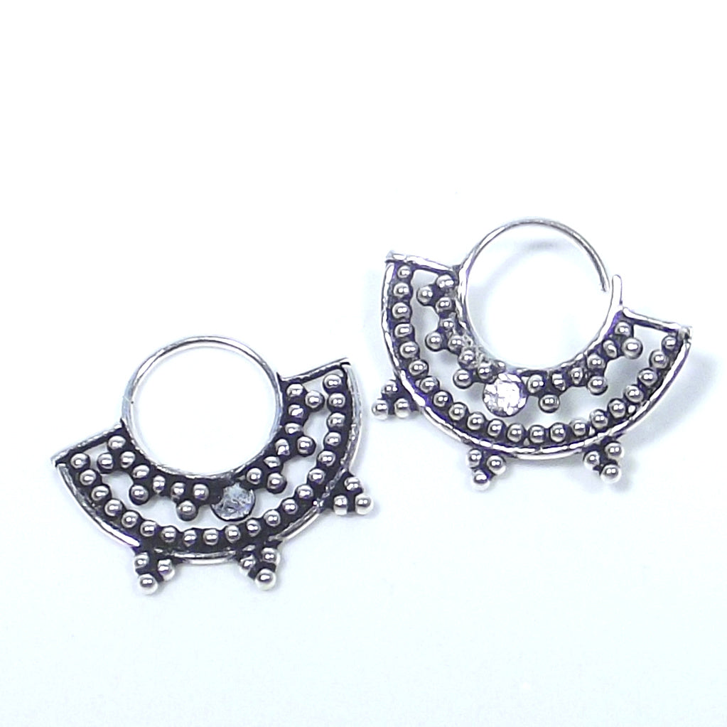 Orecchini septum in argento 925 brunito - ORISSA