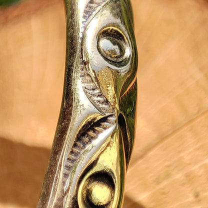 VIPLAV Bracciale indiano artigianale in ottone#diametro_rigido-60-mm